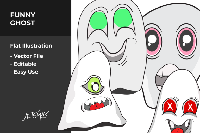 Preview image of Ghost Cartoon Vector Illustration