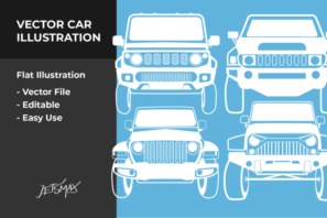 SUV Car Vector Illustration