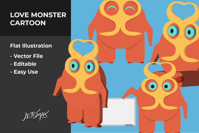 Preview image of Love Monster Vector Illustration