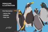 Last preview image of Penguin Vector Illustration