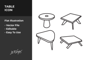 Table Icon Vector Illustration