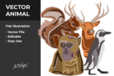 Last preview image of Animal Bundle Vector Illustration