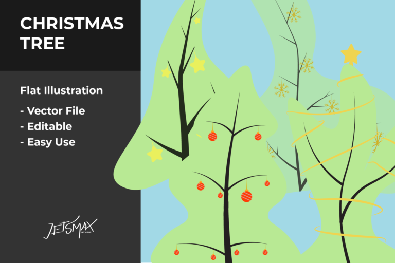 Preview image of Christmas Tree Vector Illustration