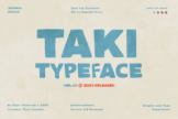 Last preview image of TAKI Typeface