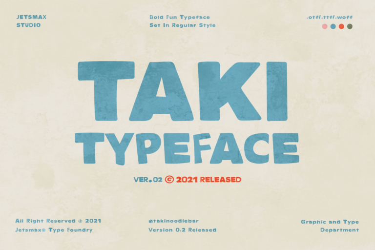 Preview image of TAKI Typeface